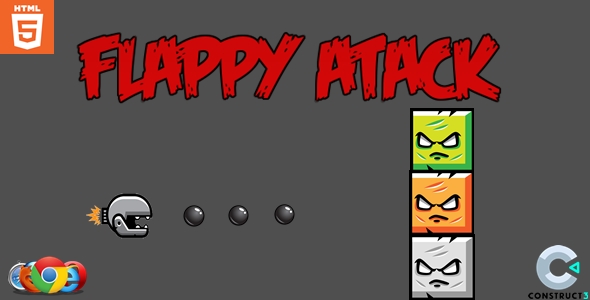 Flappy Attack – HTML5 – Casual Game