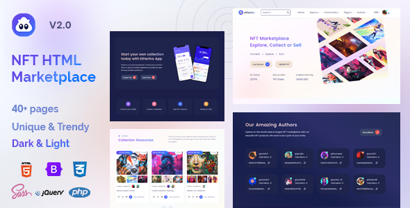 Etherino – NFT HTML Marketplace