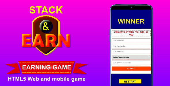 Stack & Earn HTML5 Game