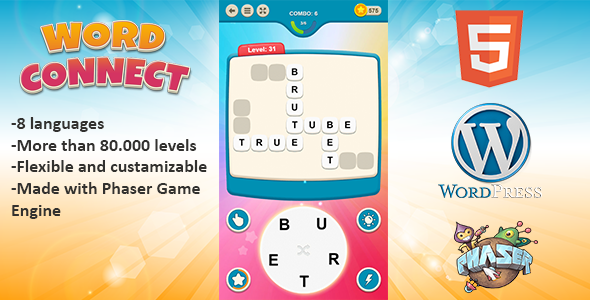 HTML5 Word Connect Game