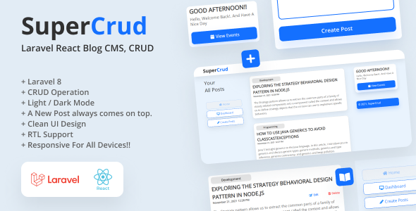 SuperCrud – Laravel React Crud Builder