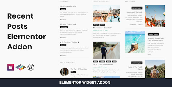 Recent Posts Elementor Addon