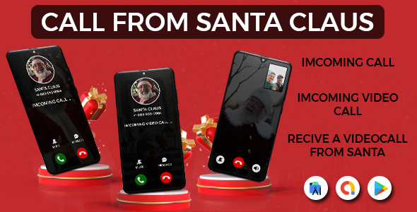 Santa Claus Video Call – Santa Video Prank Call – Video Call Santa Premium – Simulated Video Calls