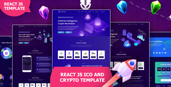 Coinland – React Js ICO & Crypto Template