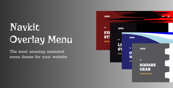 Navkit-Navbar | Animated Overlay Menu