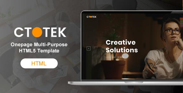 Ctotek – Onepage Multi-Purpose HTML5 Template