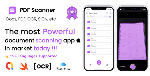 PDF Scanner – A Premium iOS document Scanner