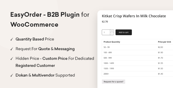 EasyOrder – B2B Plugin for WooCommerce