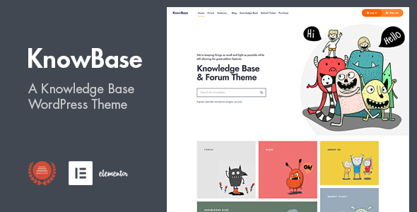 KnowBase – A Helpdesk & bbPress WordPress Theme