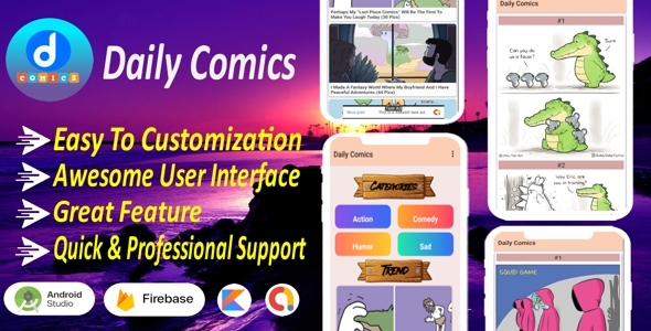 Day-after-day Comics – Android Template Photos App Using Kotlin