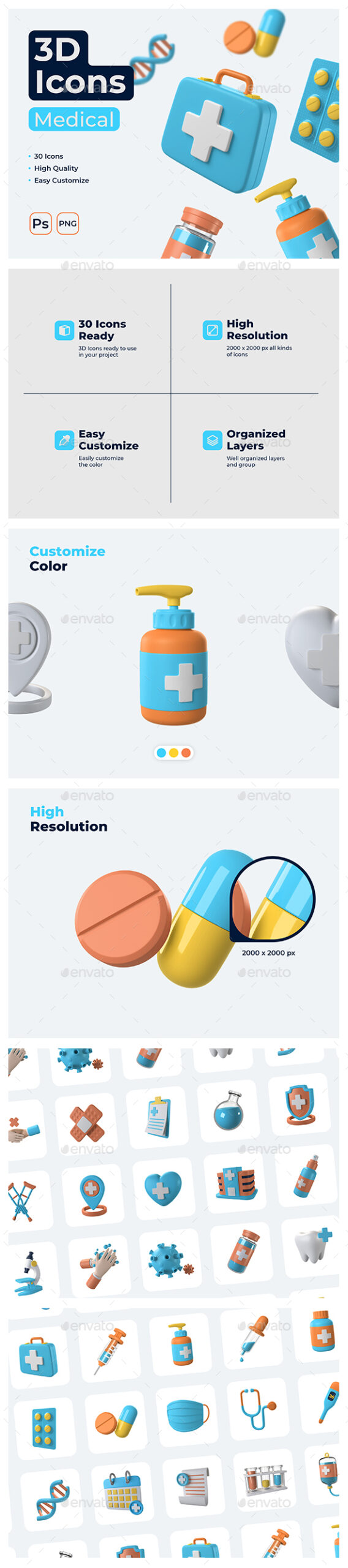 Medical 3D Icons