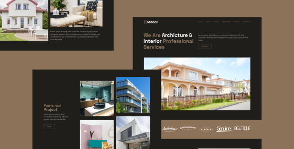 Macal – Architecture & Interior Develop Touchdown Online page Template