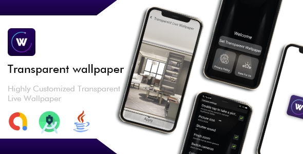 Transparent Wallpaper app for Android – Admob Adverts – Wallpaper Apps