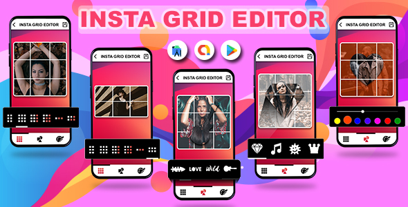 9 Minimize Grid Maker for Instagram – Story Chop – 9 Grid Chop Instagrid – 9 Minimize For Insta – Admob