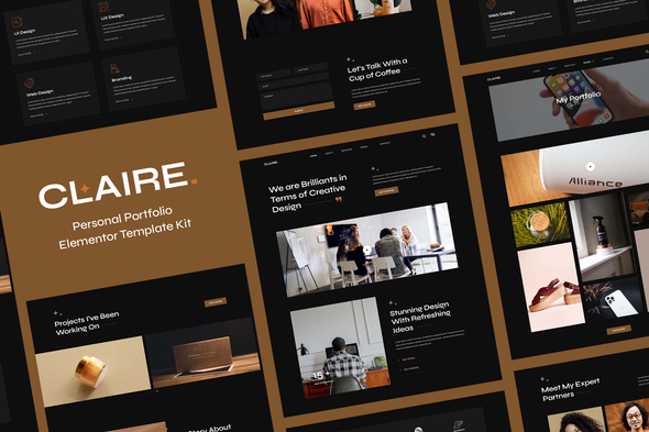 Claire – Deepest Portfolio Elementor Template Package