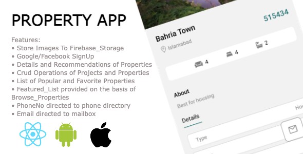 Property Seller | Cell App | React Native | Android | iOS