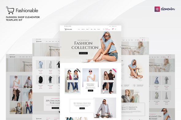 Fashionable – Vogue Store Elementor Template Equipment