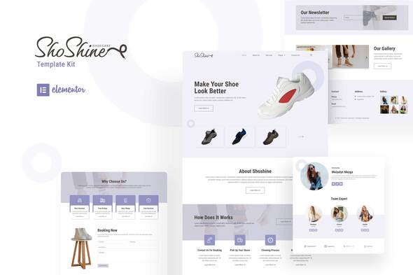 Shoshine – Cleaning Carrier Elementor Template Kit