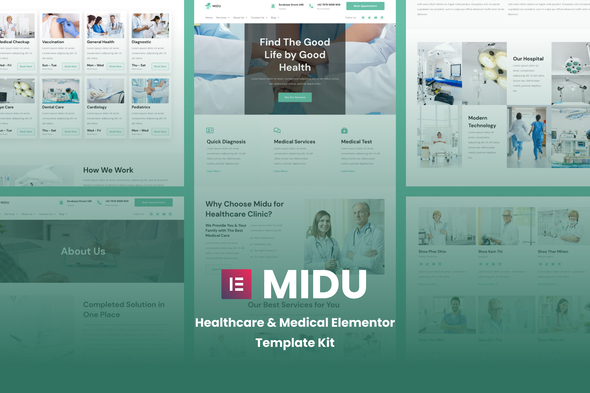 Midu – Healthcare & Scientific Elementor Template Kit