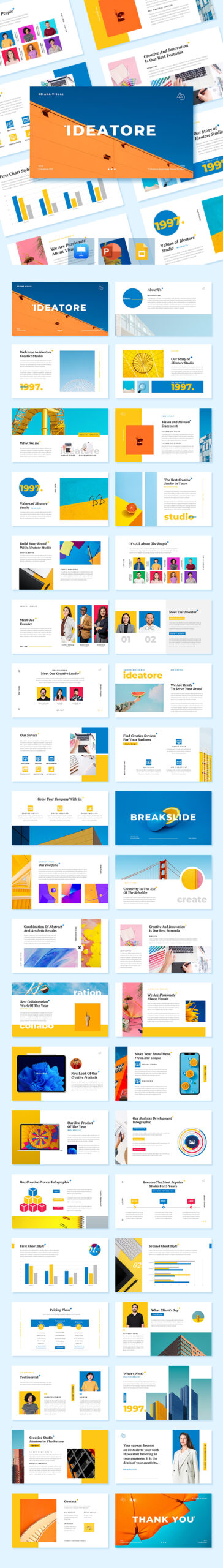 Ideatore – Creative Industry PowerPoint Template