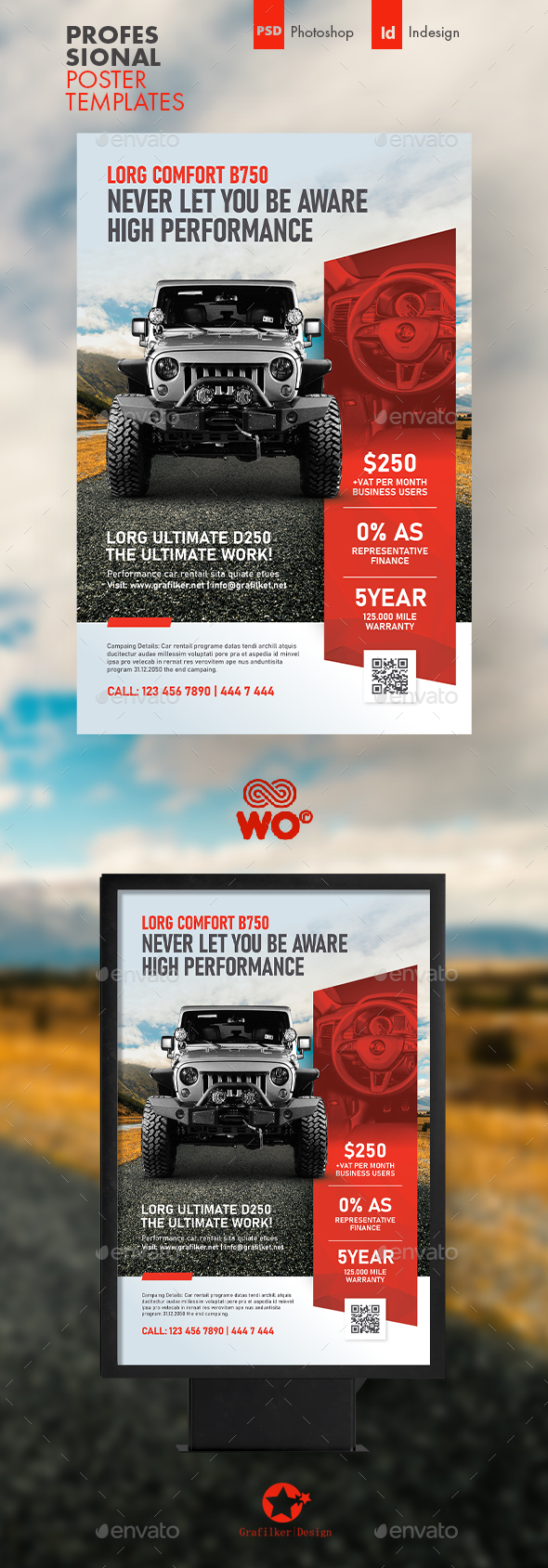 Automobile Sales Poster Templates