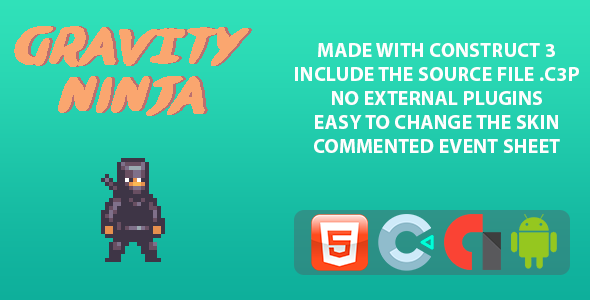 Ninja Gravity Game – Template for Form 3