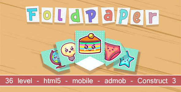 FoldPaper. html5, cell (admob). Hang 3