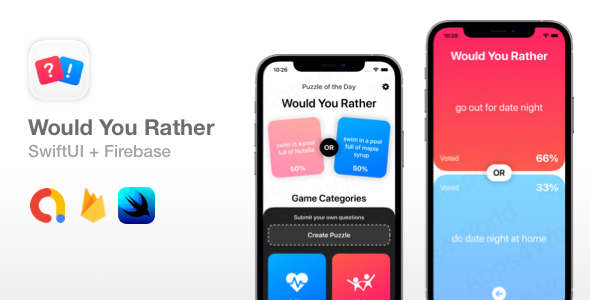 Would You Comparatively – SwiftUI Sport + Firebase