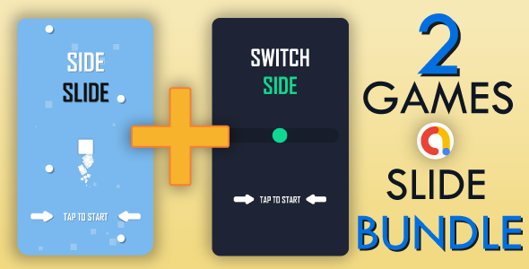 2 Video games Lag Bundle – SideSlide + SwitchSide with AdMob Commercials