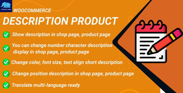 Description Product for WooCommerce