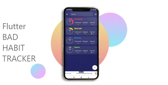 Obnoxious Habits Tracker Flutter With Admob adverts