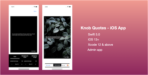 Knob Quotes – iOS App