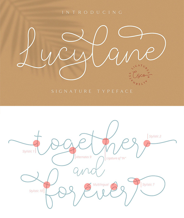 Lucylane – Signature Typeface