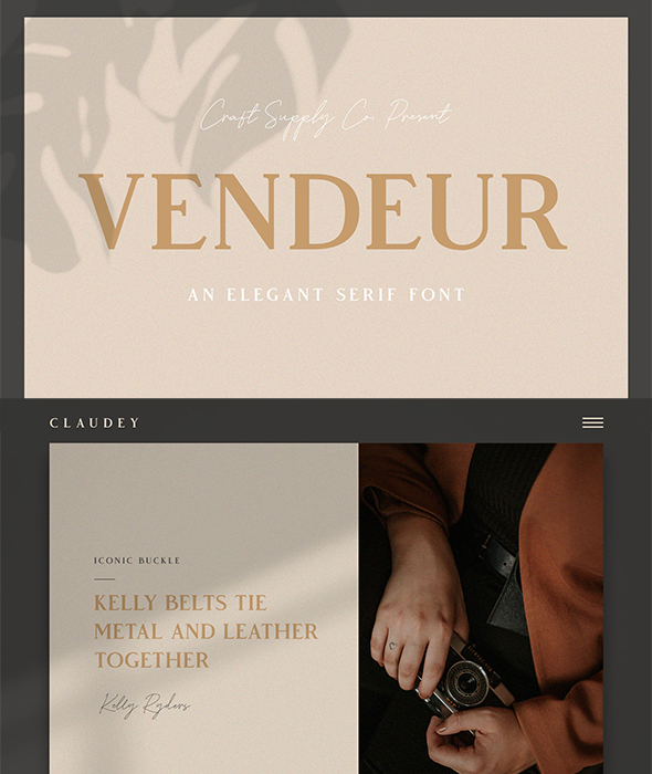 Vendeur – Clear Serif Font