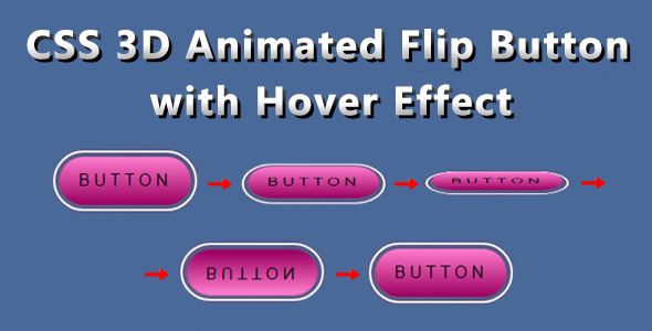 CSS 3D Interesting Flip Button with Flit Attain