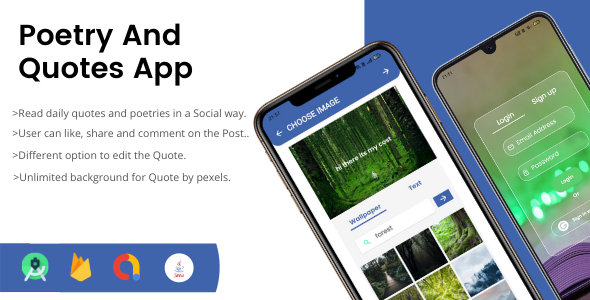 Quoter – Android Social Quotes/Poetry/Textual command App