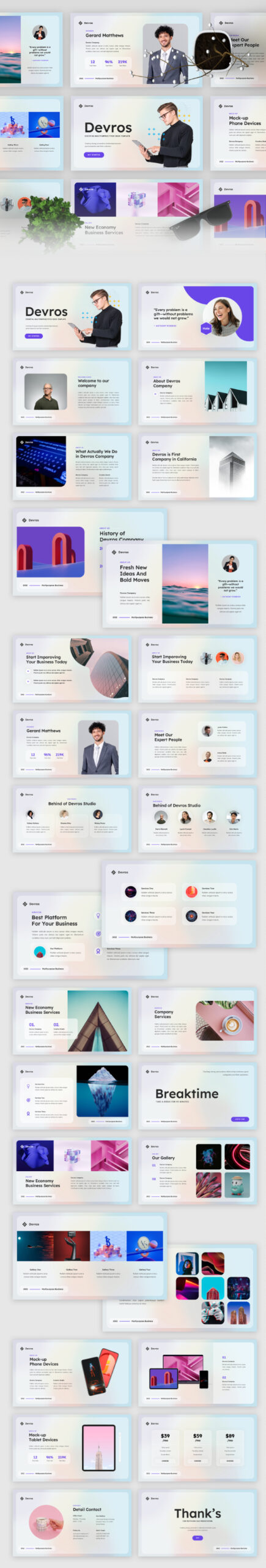 Devros – Multipurpose Pitch Deck Keynote Template