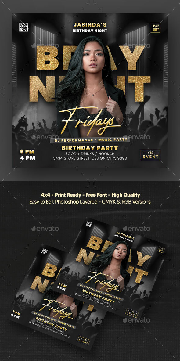 Birthday Celebration Flyer