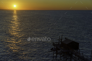 Beach of Termoli, city in Campobasso province, Molise, Italy