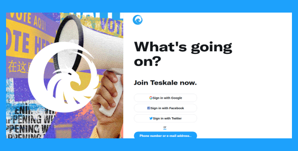 Teskale – ColibriSM Social Media Platform Guest – Theme