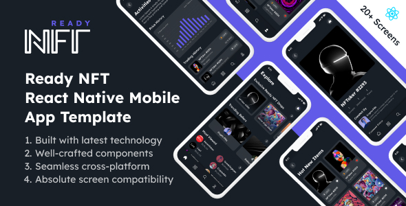 Ready NFT – Marketplace Mobile App React Native Template