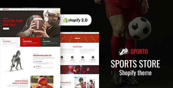 Sporto – Sports actions Garments & Fitness Tools Shopify Theme