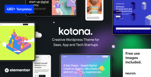 Kotona – Instrument and App Touchdown Net page Theme