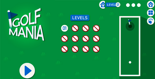 Golf Mania – HTML5 Game