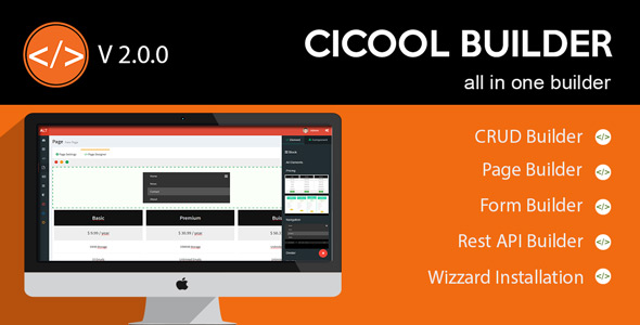 Cicool – Page, Develop, Leisure API and CRUD Generator