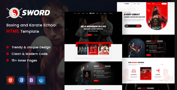 SWORD – Blended Boxing Martial Arts HTML Template