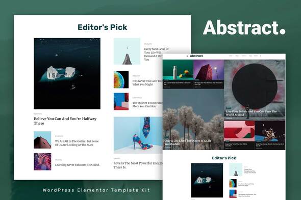 Abstract – Weblog & Magazine Elementor Template Kit