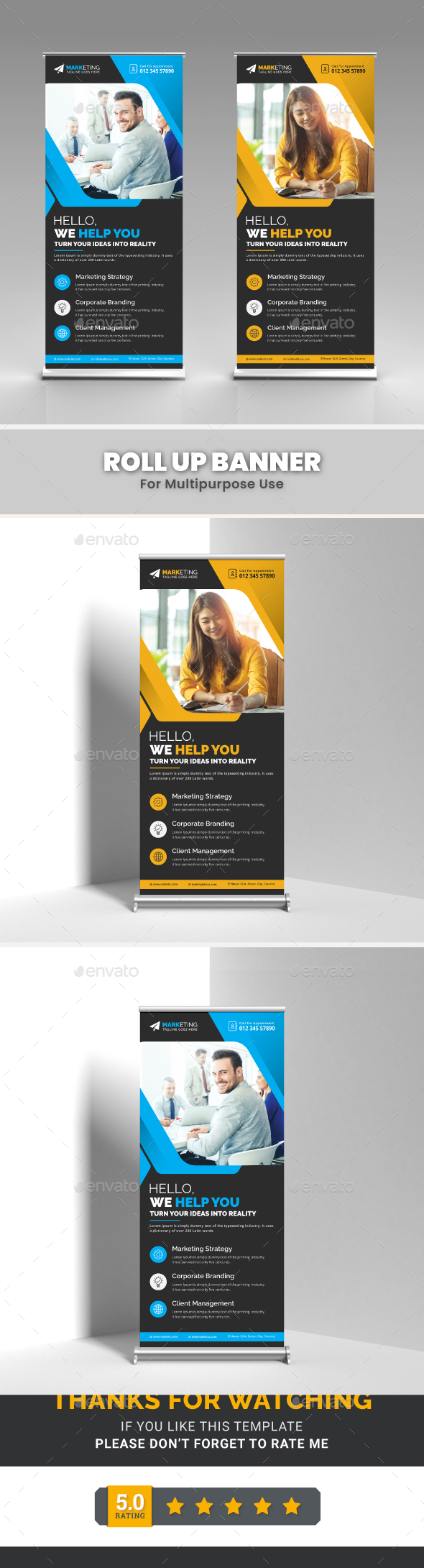 Corporate Roll Up Banner