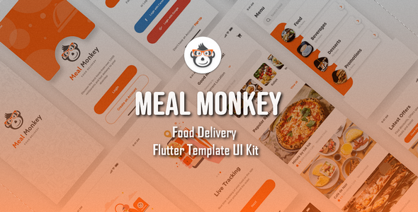 Meal Monkey | Food Birth Flutter Template UI Equipment