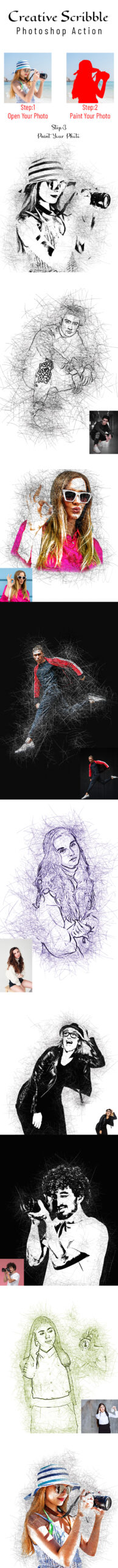 Inventive Scribble Photoshop Movement